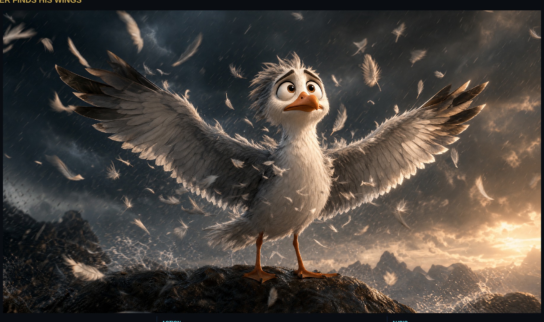 Snow Birds — Panel 21: Cooper finds his wings